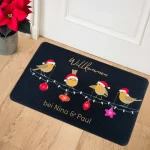 Fußmatte Weihnachtsvögel