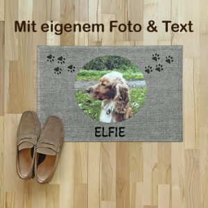 dein Hundefoto - personalisierte Fußmatte