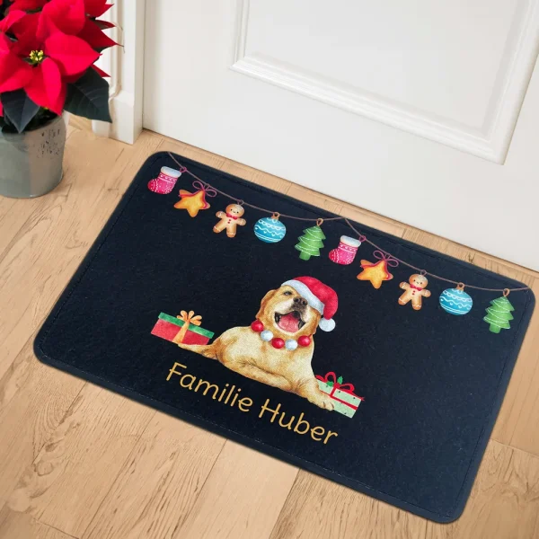 Fußmatte Weihnachten Hund