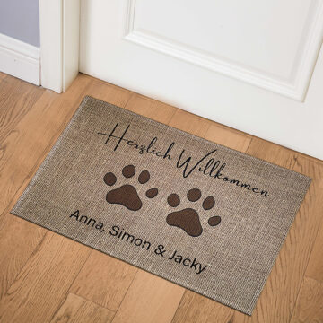 Fußmatte Hund - personalisierte Fußmatte