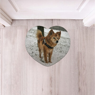 Fußmatte Hund mit Foto